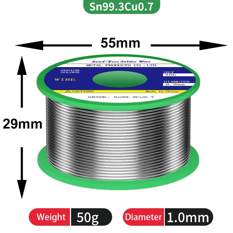 High quality 0.8mm 1.0mm solder wire 50g lead free Sn99Cu0.7