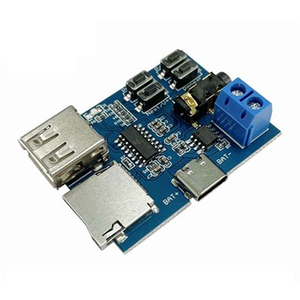 Non-Destructive MP3 Decoding Board MP3 Voice Decode Board Supporting TF Card U-Disk