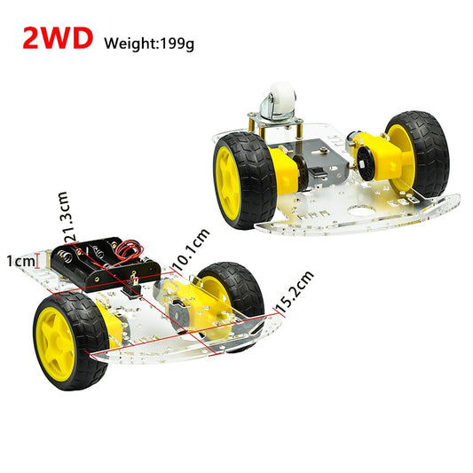 2WD | 4WD single Layer | 4WD double Layer Smart Robot Car Chassis Kit