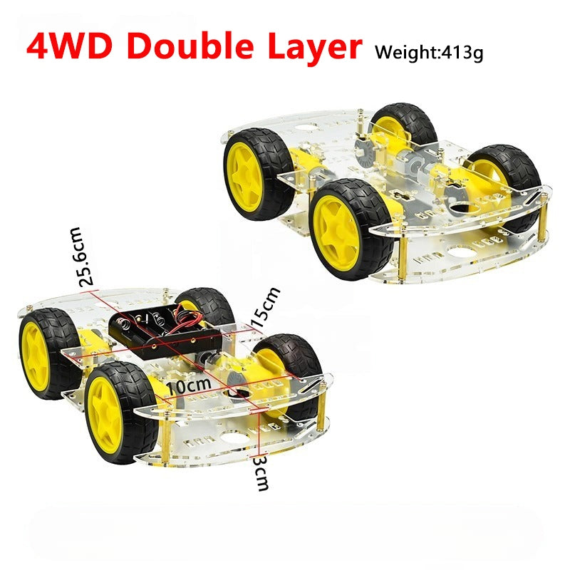 2WD | 4WD single Layer | 4WD double Layer Smart Robot Car Chassis Kit