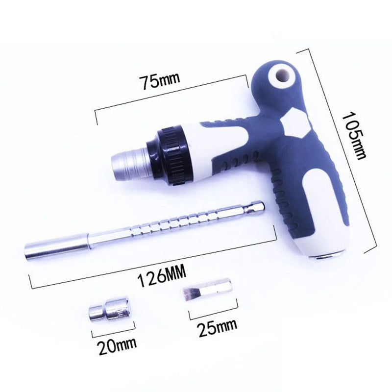 41-in-1 Home Repair & Auto Repair T-Type Ratchet Telescopic Socket Hex Screwdriver Set