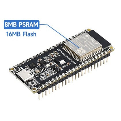 ESP32-S3 Microcontroller, 2.4GHz Wi-Fi Development Board, 240MHz Dual Core Processor, ESP32-S3-WROOM Module, Options For 8MB / 16MB / 32MB Flash and 8MB / 16MB PSRAM