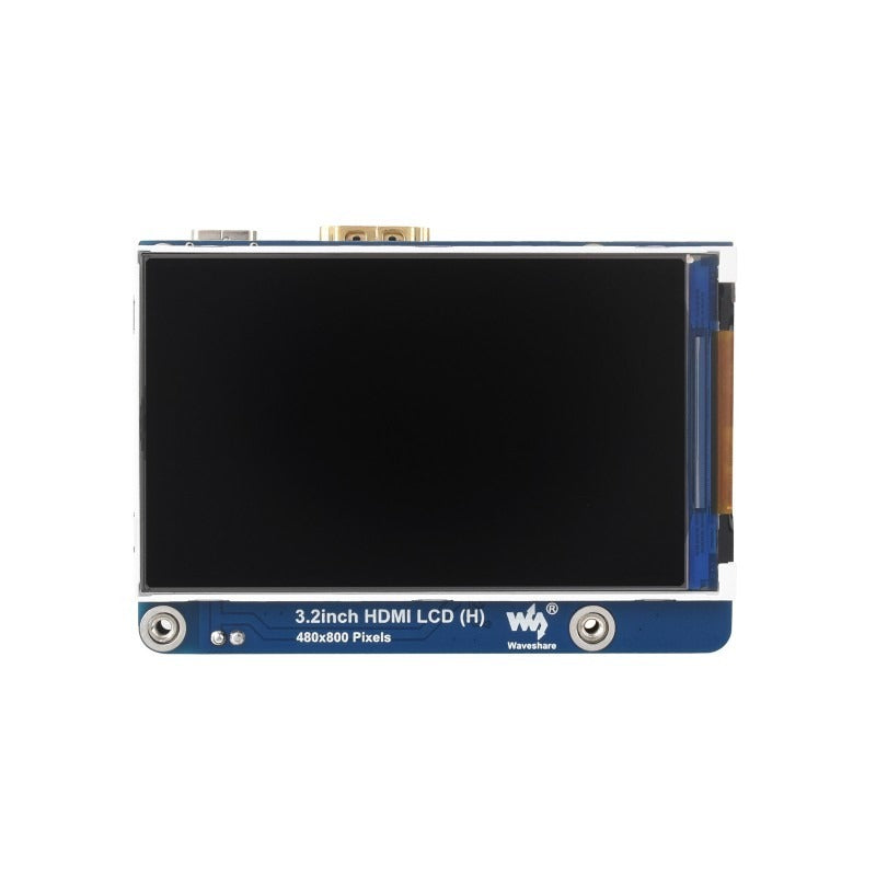 Waveshare 3.2inch HDMI IPS LCD Display Compatible with Raspberry Pi 4B/3B+/3A+/2B/B+/A+/Zero/Zero W/WH/Zero 2W CM3+/4 Series Boards 480×800 Resolution No Touch Supports Jerson Nano