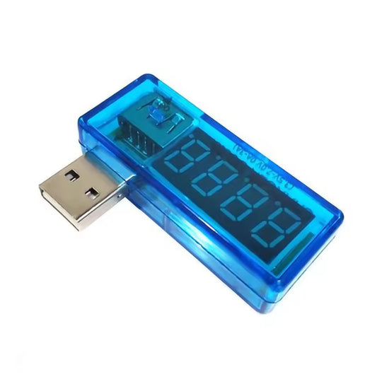 Fulabs Digital USB Mobile Power charging current voltage Tester Meter Mini USB charger doctor voltmeter ammeter Turn transparent
