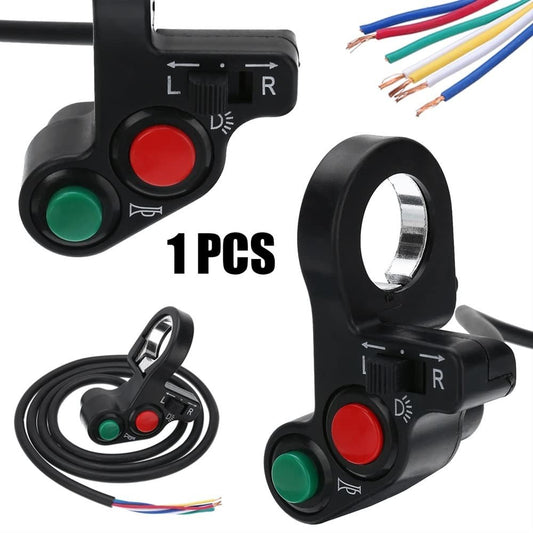 Motorcycle Handlebar Switch Engine Electric Start Horn Light Push Button KG-25