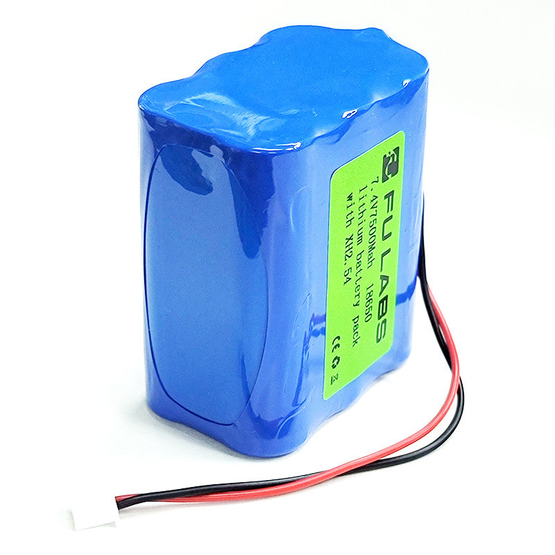 Fulabs 18650 rechargeable lithium ion battery 3.7v 7.4v-battery Solar Light Battery Audio With XH2.54