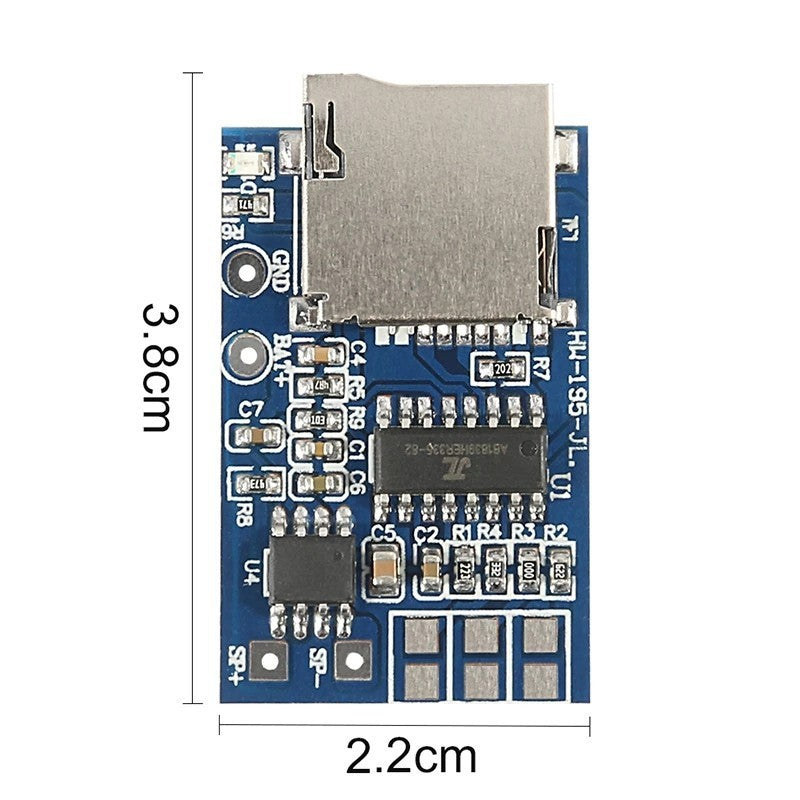 TF Card MP3 Decoder Board 2W Amplifier Module for Arduino GM Power Supply Module