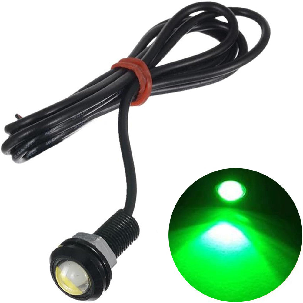 12V 24V 18MM Car Motorcycle Car Fog DRL Day time Reverse Parking Signal Eagle Eye Light LED