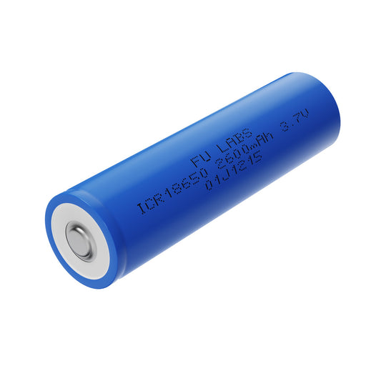 FU LABS 3.7V Lithium-ion 18650 Battery for Solar Electric Scooter Mini Fan Power Bank Flat Top/Button Top made by PKCELL