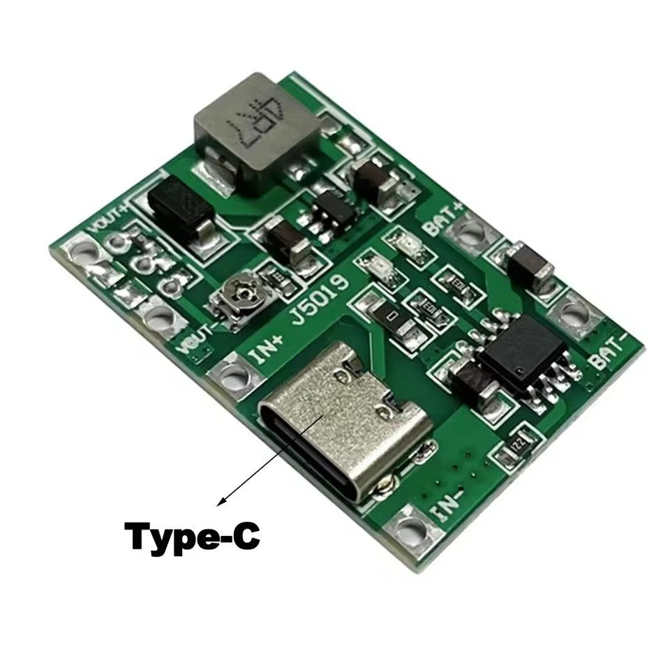 3.7v 9V 5V 18650 Charging Step-Up Boost One Adjustable Module 2A Micro USB Type C