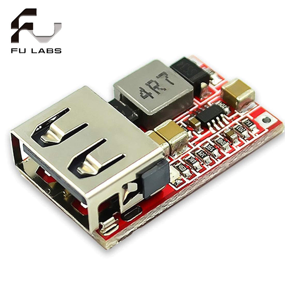 6–24V to 5V USB DC-DC Step Down Converter Module 97.5% Efficiency – Fu-labs