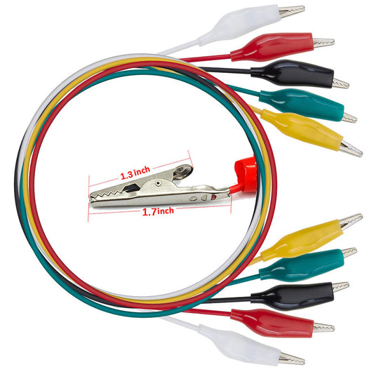 50cm Large medium small Alligator Clips Double ended Crocodile Clips Cable Wire Testing