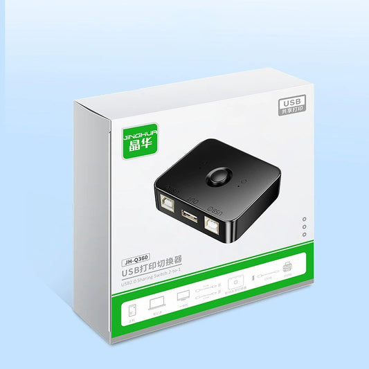 Mini 4 Ports 2Ports USB Printer Scanner Sharing Share Switch Splitter Box Hub