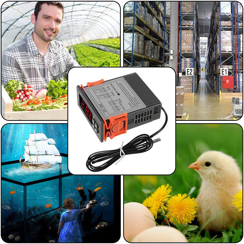 220V Digital STC-1000 Temperature Controller Thermostat Sensor