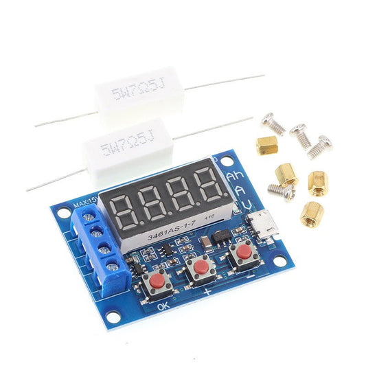 1pcs ZB2L3 Battery Tester LED Digital Display 18650 Lithium Battery Power Supply Test Resistance Lead-acid Capacity Discharge Meter