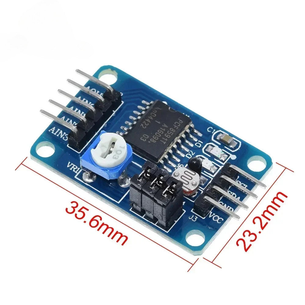 Fulabs PCF8591 AD / DA Conversion of to Digital /Digital-to- Converter Module Temperature Illumination / With Cable