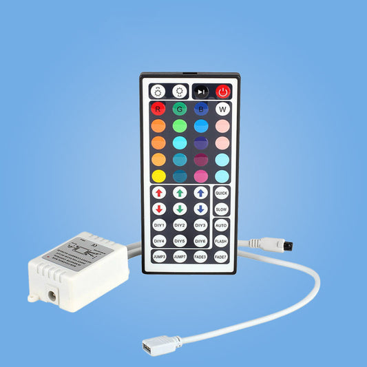 Fulabs 24 Key /44 Key LED Controller RGB Controller LED Lighting Controller Infrared Remote Control Dimmer 6A para sa RGB 3528 5050 SMD3528/2835/5630/3014 RGB LED Strip Controller