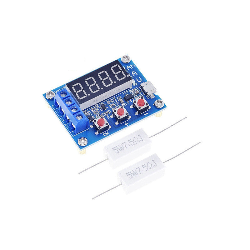 1pcs ZB2L3 Battery Tester LED Digital Display 18650 Lithium Battery Power Supply Test Resistance Lead-acid Capacity Discharge Meter