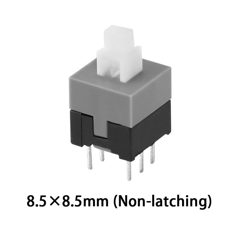 10Pcs Self Locking / UNlock Push Tactile Power Micro Switch 6 Pin Button Switches Free Shipping 5.8x5.8 7x7 8x8 8.5x8.5mm