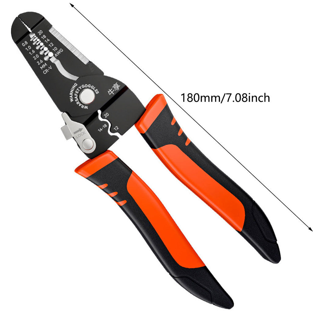 1pcs Wire Cutter, Wire Stripper Crimper, Cable Stripper, Wiring Tools, Wire Crimping Tool