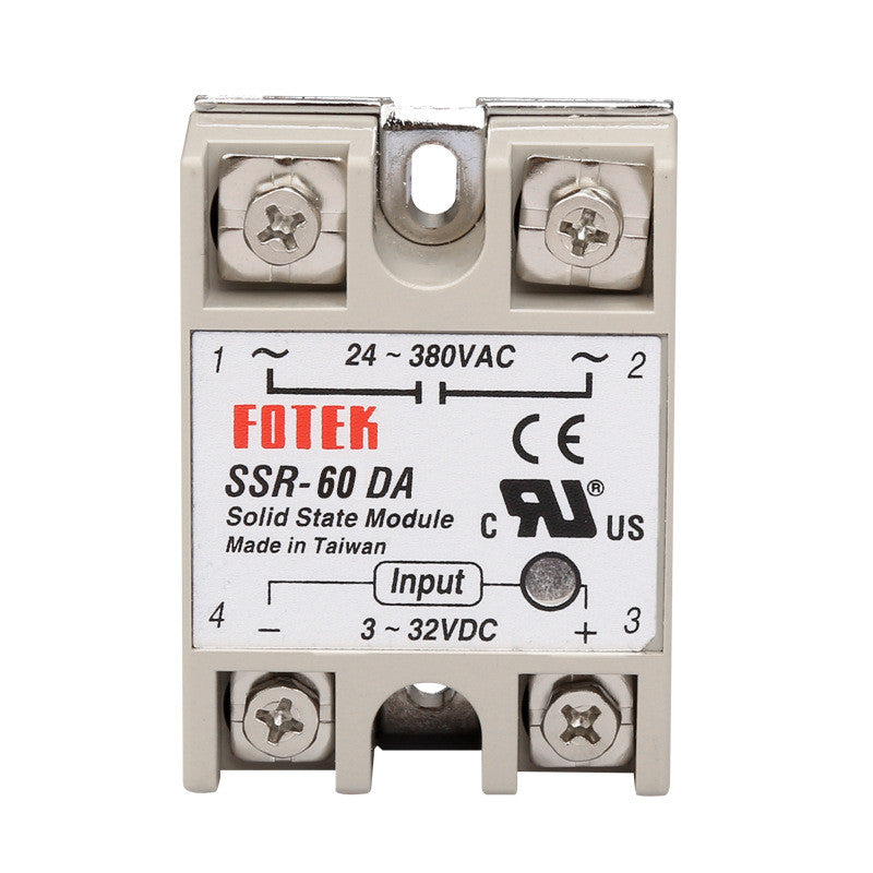 SSR-40DA 25DA 60DA DC to AC Solid State Relay Module Temperature Controller 24V-380V 40A 250V/25A 250V/ 60A 250V