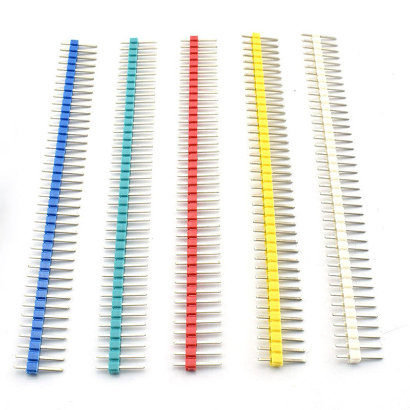 10PCS Header 40 Pin 1x40 Single Row Male 2.54 Breakable Pin Connector Strip For Arduino