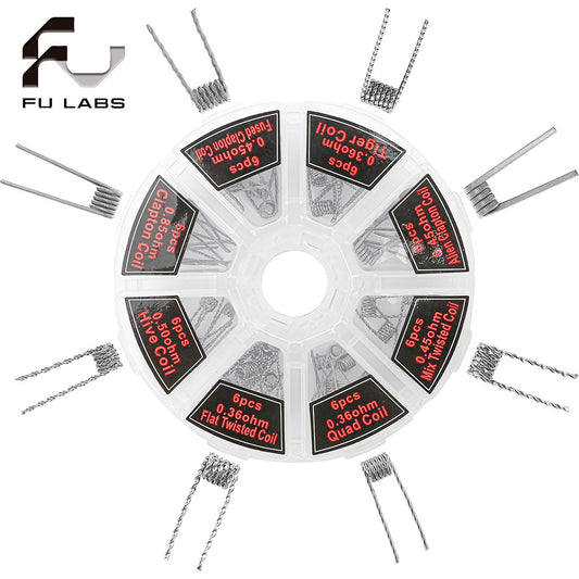 8 in 1 (48pcs) pre built wire set & Heating Wire Resistance Wire Premade Coil