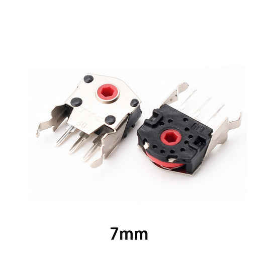 2pcs Rotary Mouse Scroll Wheel Encoder with 1.74 mm hole mark,20-40g force for PC Mouse 7mm 9mm 10mm 11mm