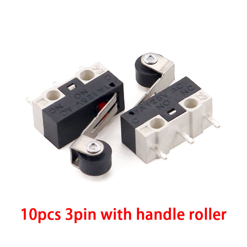 Micro Switch Mouse Button Tact Switch Without Handle/ with Handle/ with Handle Roller Micro Switch 1A 125V AC 3Pins
