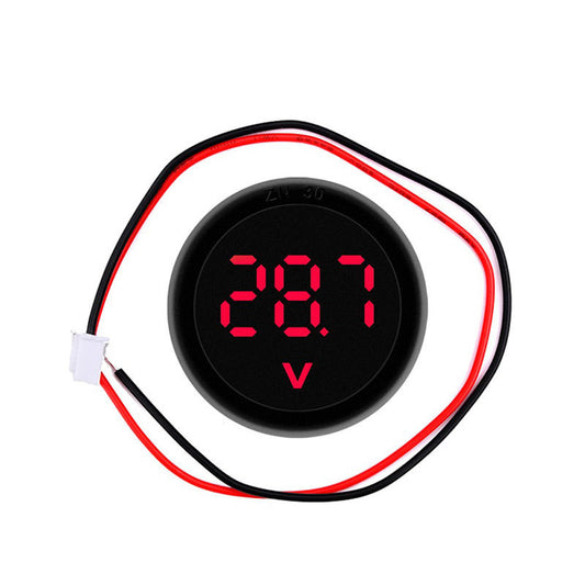 1pcs DC5-100V Digital Voltmeter LED Digital Display Circular Voltmeter Car Voltage Current Meter Volt Detector Tester Monitor Panel