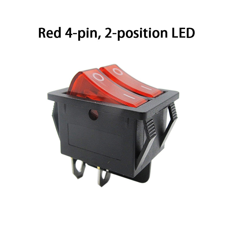 Fulabs KCD8 6PIN 16A 250V 20A 125V Double Light Switch Rocker Switch Waterproof ON-OFF KCD6 Boat Power Switch