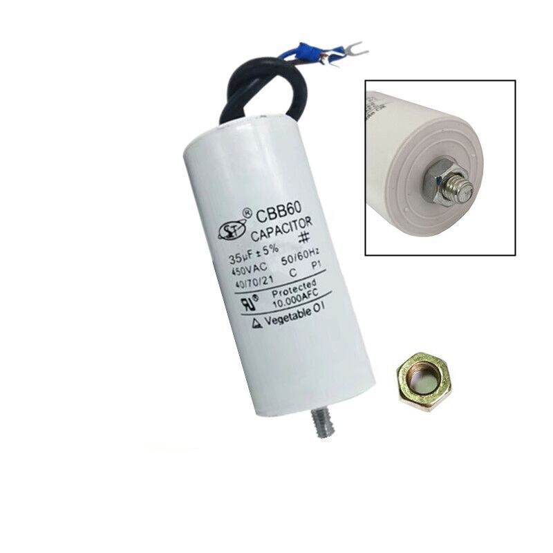 1pcs CBB60 400V 450V AC Starting Capacitor CBB60 5% 8uF 10uF 12uF 15uF 35uF for Washing Machine