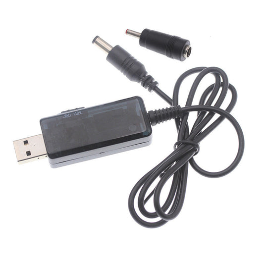1pcs DC 5V To 9V 12V USB Cable WiFi To Powerbank Cable Boost Converter Step-up Cord Connector