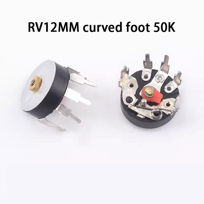 Fulabs RV12MM B10K B50K B103 B503 Potentiometer Amplifier Volume Potentiometer Bent Pin With Switch