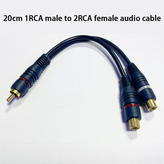1pcs setup cord, y rca cord 24cm cable length, 1 male - 2 female audio cord