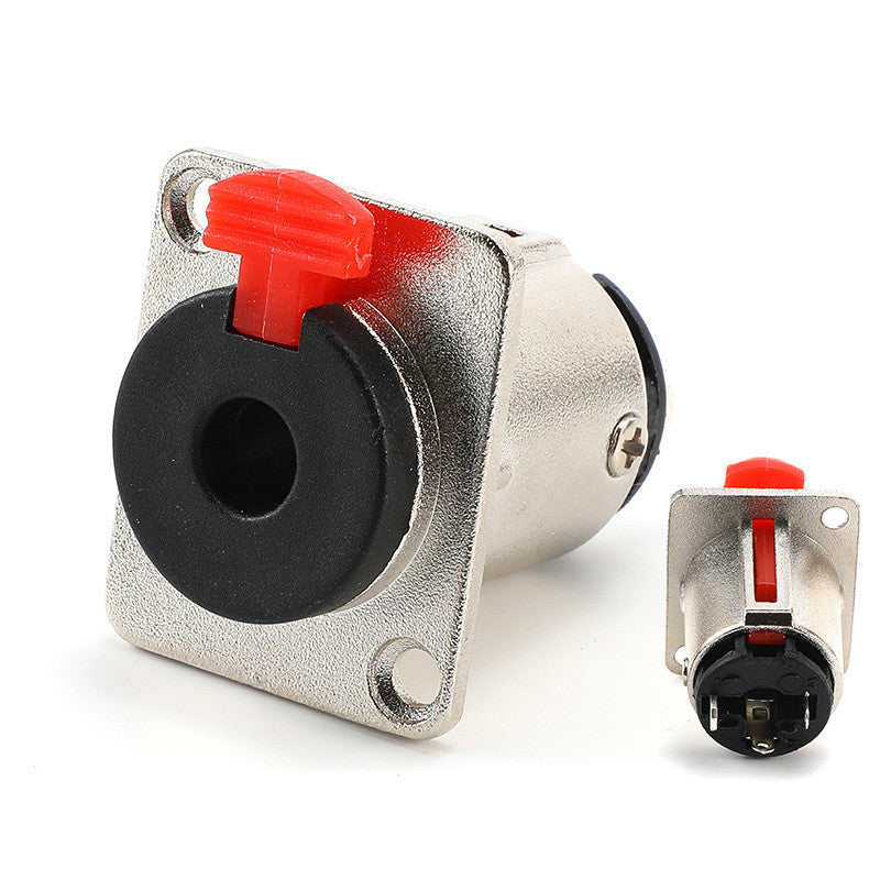 PL55 Jack Female Chassis Type With Lock (silver/black)