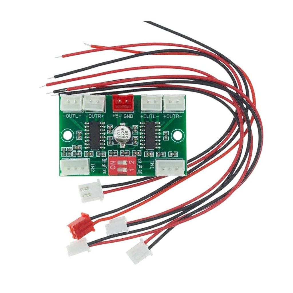 XH-A156 Mini PAM8403 Digital Audio Amplifier Board 4 Channels 3W*4 DC 5V Stereo Sound AMP with Cable For Speaker