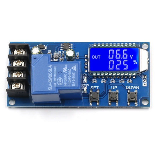 DC 6-60v 30A Storage battery Charging Control Module Protection Board Charger Time Switch LCD Display XY-L30A