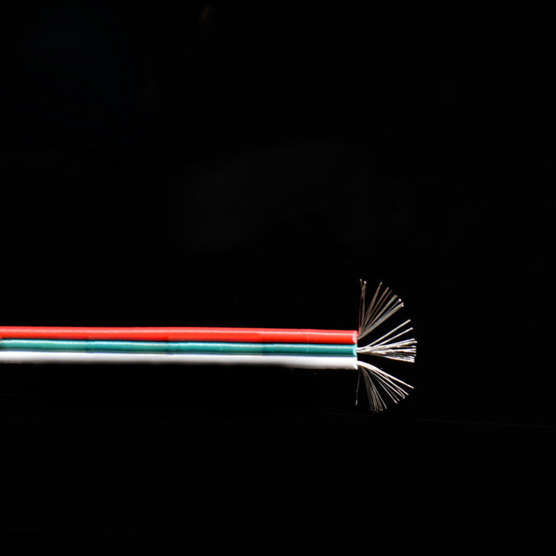 12V RGB 2P/3P/4 Cores LED Strip Extension Wire 1M