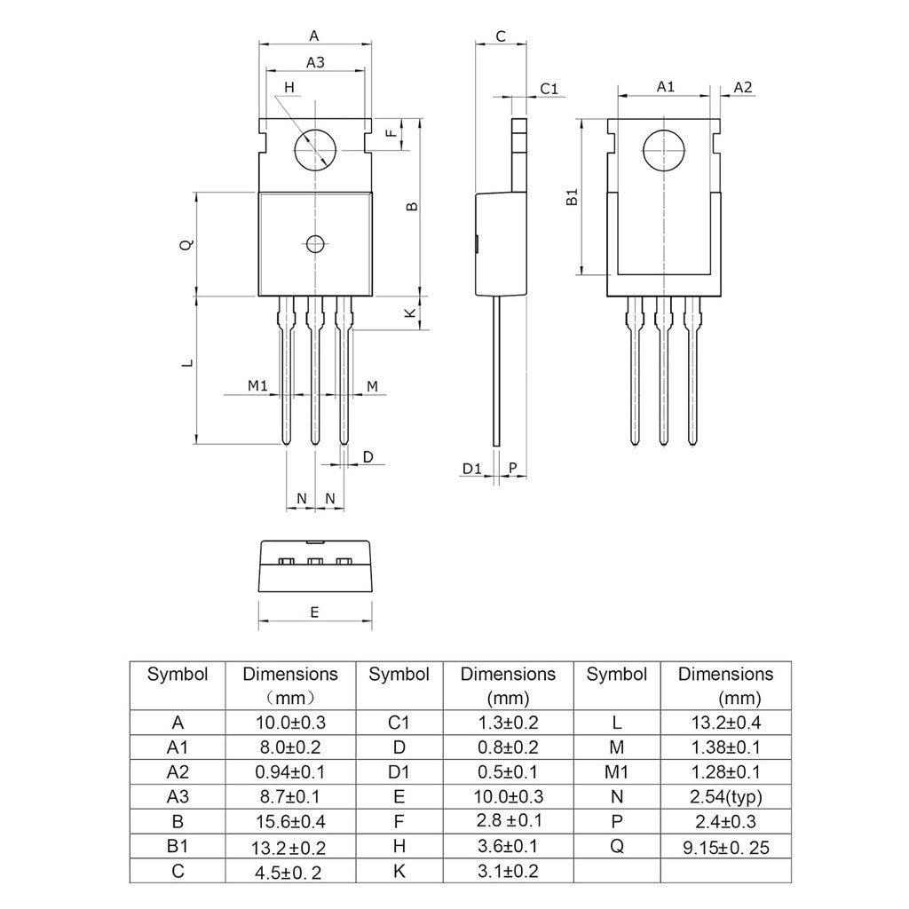 IRFZ44N MOSFET 49A 55V IRFZ44 IRFZ44NPBF N-Channel Rectifier Power Transistor Rectifier 49 Amp 55 Volt TO-220
