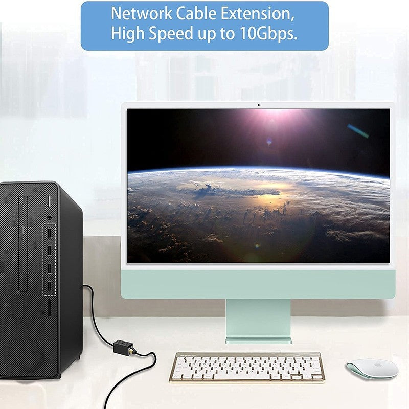 1pcs RJ45 Coupler For Cat7/Cat6/Cat5e/Cat5 Ethernet Cable Extender Connector - Female To Female