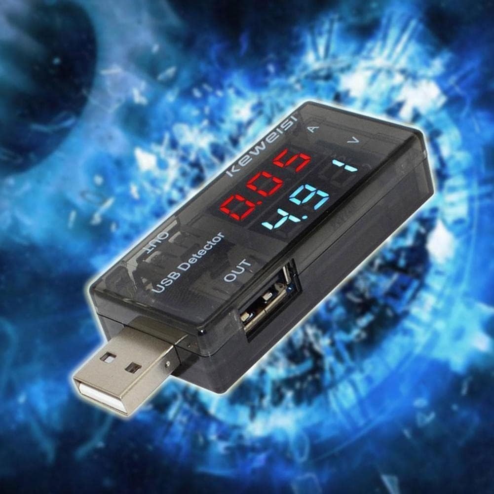 USB current and voltage detector tester USB meter voltage meter tester double table display battery voltage monitor