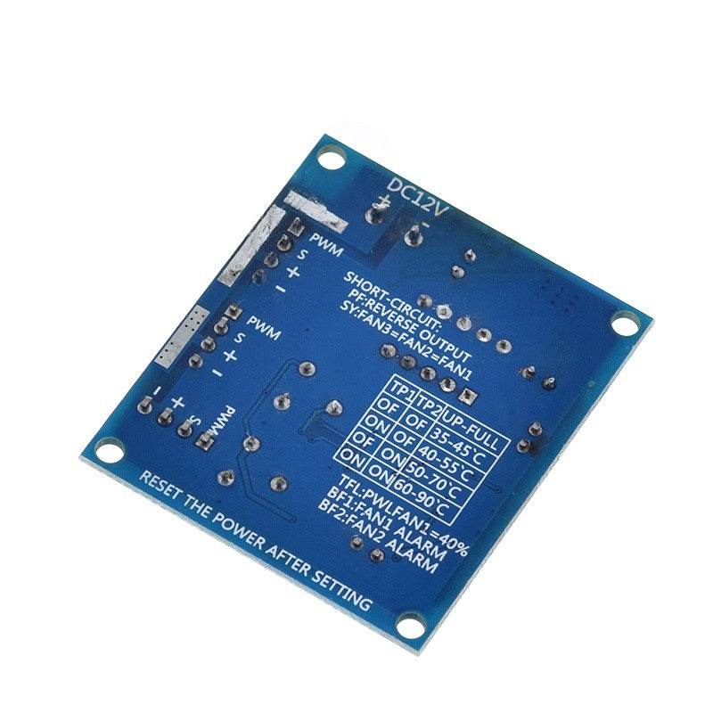 Four-wire PWM fan thermostat computer cooling, fan temperature control module automatic temperature control speed DC 12V