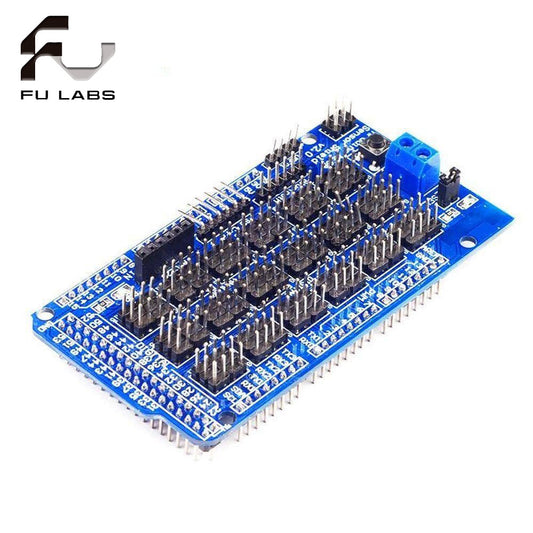 MEGA2560 ATmega2560-16AU Sensor Shield Sensor Expansion Board V2.0 with Bluetooth SD Card APC220 Wireless RF Ultrasonic Sensor Communication Interface
