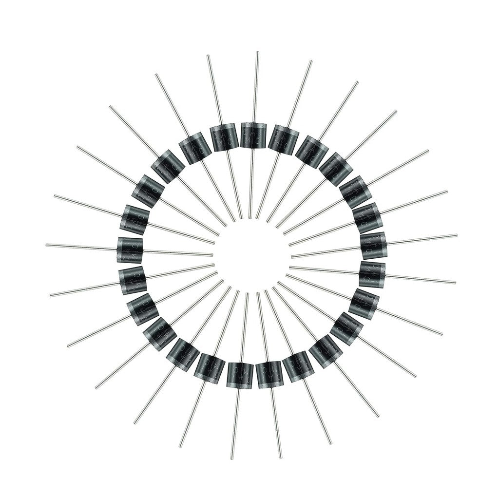 50Pcs Diode 1N4001 1N4004 1N4005 1N4007 6A10 10A10 20A10 1N5404 1N5408 1N5817 1N5819 1N5822 1N5824 UF4007 FR107 FR207 FR307 RL207 SR5100 Full Values