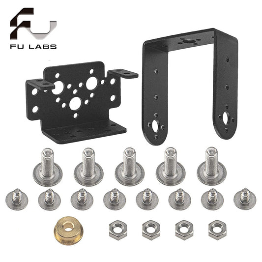 Servo Mount Bracket 2 DOF Pan & Tilt Sensor Mount Kit Compatible with MG995 MG996 Standard Servo RC Robot Car Boat