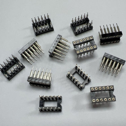 Fulabs 10pcs IC Socket Adapter  DIP-8 DIP-14 DIP-16 DIP-18