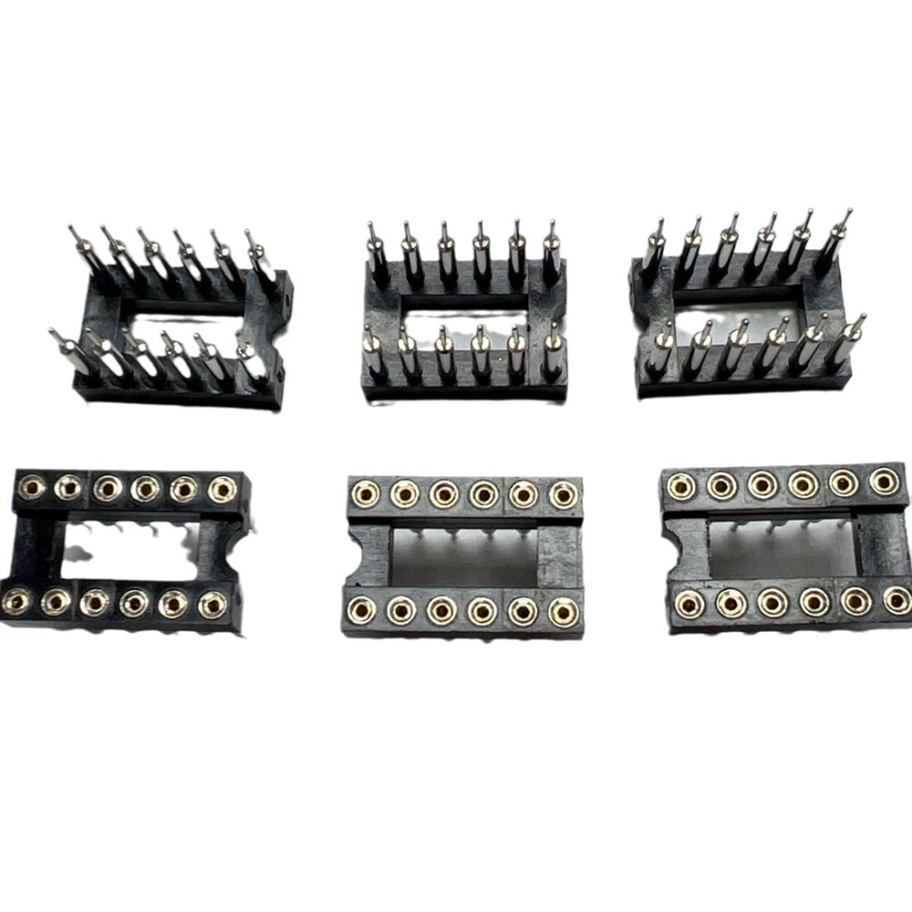 Fulabs 10pcs IC Socket Adapter  DIP-8 DIP-14 DIP-16 DIP-18