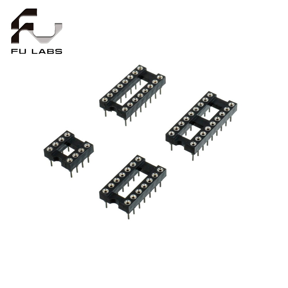 Fulabs 10pcs IC Socket Adapter  DIP-8 DIP-14 DIP-16 DIP-18