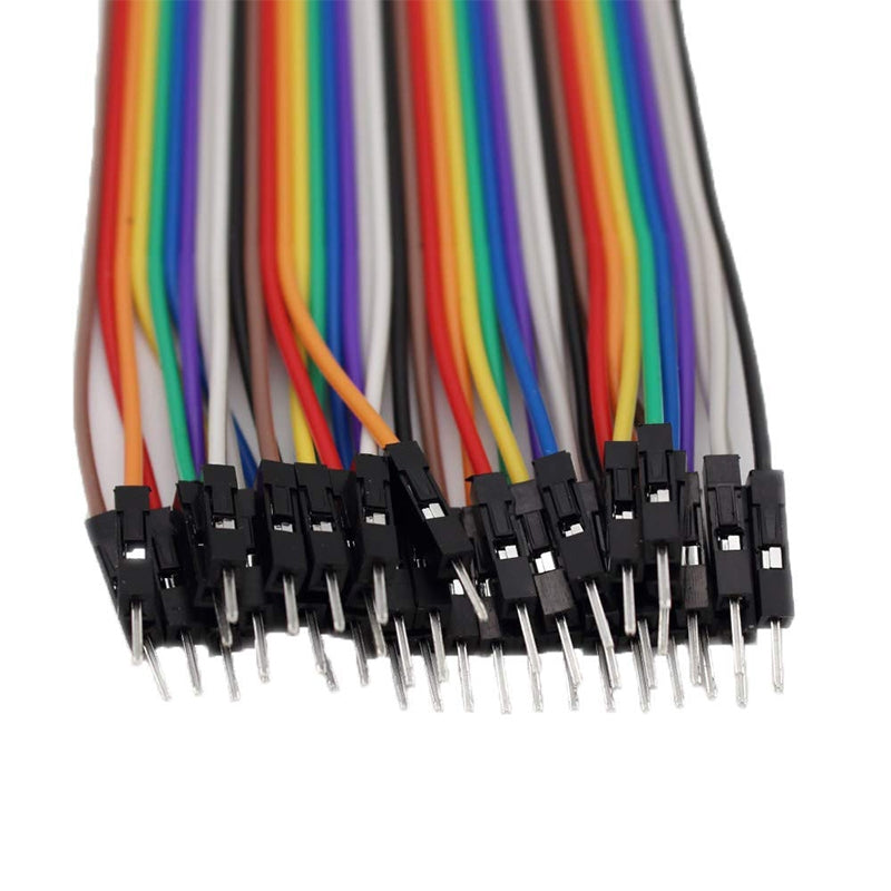 40pin 10cm 15cm 20cm 30cm Multicolored Dupont Wire Line Male to Female,Male to Male, Female to Female Breadboard Jumper Wires Ribbon Cables Kit Compatible for Arduino